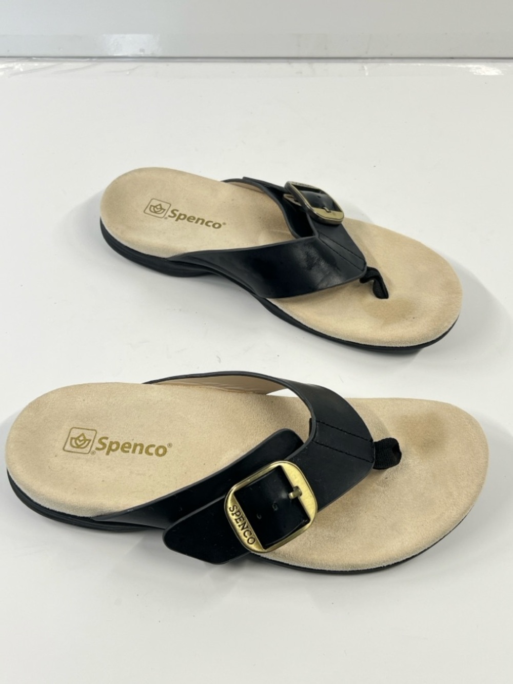 SPENCO Women’s Size 6.5B  Black Strap Slip On
